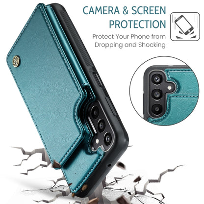 For Samsung Galaxy A15 CaseMe C22 Litchi Texture RFID Anti-theft Leather Phone Case(Green) - Galaxy Phone Cases by CaseMe | Online Shopping South Africa | PMC Jewellery | Buy Now Pay Later Mobicred