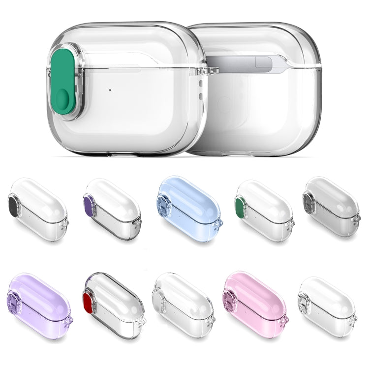 For AirPods Pro DUX DUCIS PECL Series Split Transparent Earphone Case with Hook(Transparent) - For AirPods Pro by DUX DUCIS | Online Shopping South Africa | PMC Jewellery | Buy Now Pay Later Mobicred