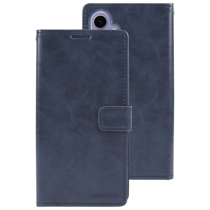 For Samsung Galaxy S24 5G GOOSPERY MANSOOR DIARY 9 Card Slots Leather Phone Case(Dark Blue) - Galaxy S24 5G Cases by GOOSPERY | Online Shopping South Africa | PMC Jewellery | Buy Now Pay Later Mobicred