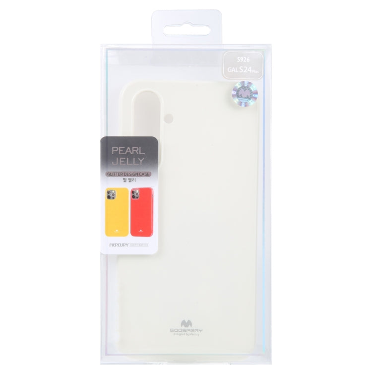 For Samsung Galaxy S24+ 5G GOOSPERY PEARL JELLY Shockproof TPU Phone Case(White) - Galaxy S24+ 5G Cases by GOOSPERY | Online Shopping South Africa | PMC Jewellery | Buy Now Pay Later Mobicred