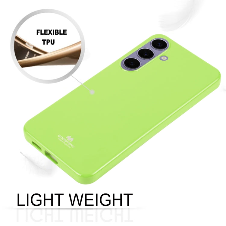 For Samsung Galaxy S24+ 5G GOOSPERY PEARL JELLY Shockproof TPU Phone Case(Fluorescent Green) - Galaxy S24+ 5G Cases by GOOSPERY | Online Shopping South Africa | PMC Jewellery | Buy Now Pay Later Mobicred