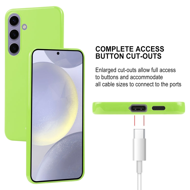 For Samsung Galaxy S24+ 5G GOOSPERY PEARL JELLY Shockproof TPU Phone Case(Fluorescent Green) - Galaxy S24+ 5G Cases by GOOSPERY | Online Shopping South Africa | PMC Jewellery | Buy Now Pay Later Mobicred