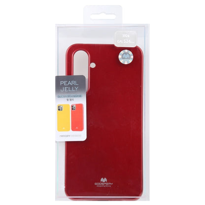 For Samsung Galaxy S24+ 5G GOOSPERY PEARL JELLY Shockproof TPU Phone Case(Red) - Galaxy S24+ 5G Cases by GOOSPERY | Online Shopping South Africa | PMC Jewellery | Buy Now Pay Later Mobicred