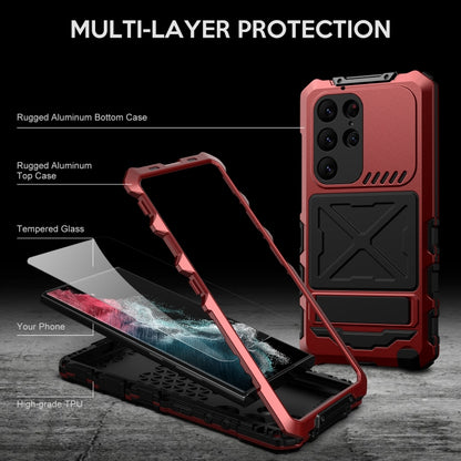 For Samsung Galaxy S24 Ultra 5G R-JUST Life Waterproof Dustproof Shockproof Phone Case(Red) - Galaxy S24 Ultra 5G Cases by R-JUST | Online Shopping South Africa | PMC Jewellery