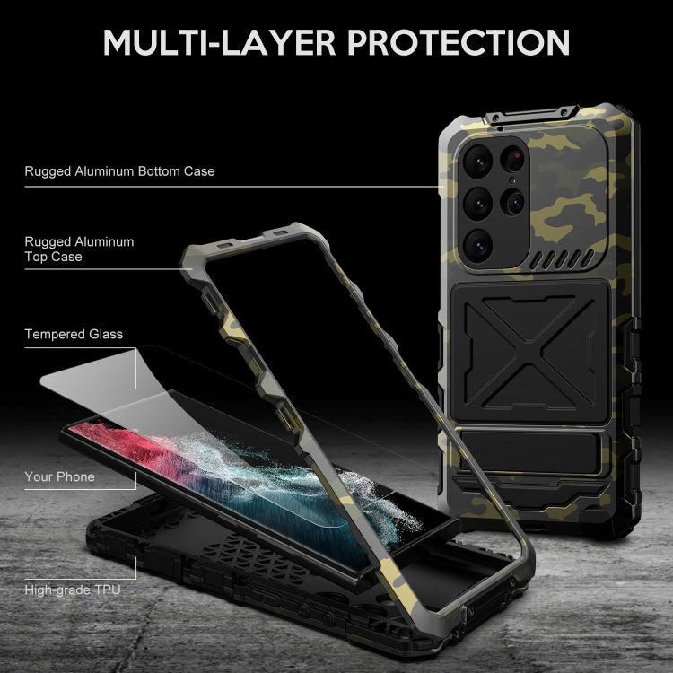 For Samsung Galaxy S24 Ultra 5G R-JUST Life Waterproof Dustproof Shockproof Phone Case(Camouflage) - Galaxy S24 Ultra 5G Cases by R-JUST | Online Shopping South Africa | PMC Jewellery
