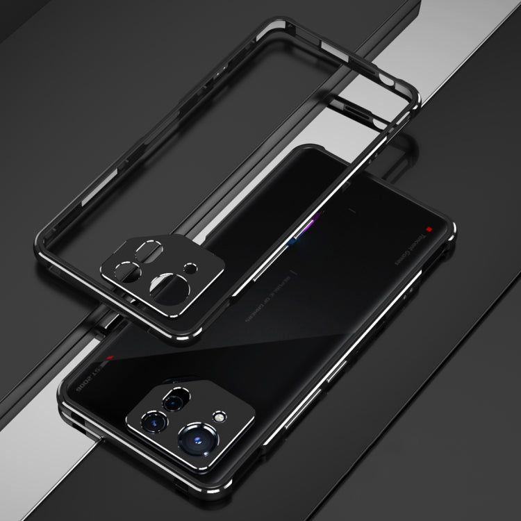 For ASUS ROG Phone 8 Lens Protector + Metal Frame Phone Case(Black) - ASUS Cases by PMC TechLife | Online Shopping South Africa | PMC TechLife | Buy Now Pay Later Mobicred
