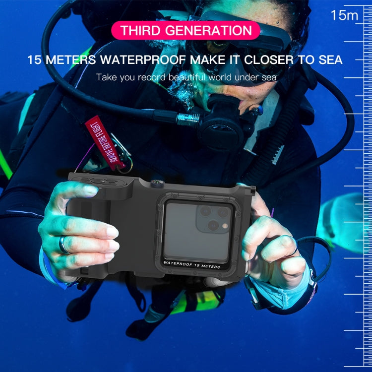 Diving Shell Gen3 Bluetooth Waterproof Phone Case(Black) - Waterproof Bag by PMC TechLife | Online Shopping South Africa | PMC TechLife | Buy Now Pay Later Mobicred