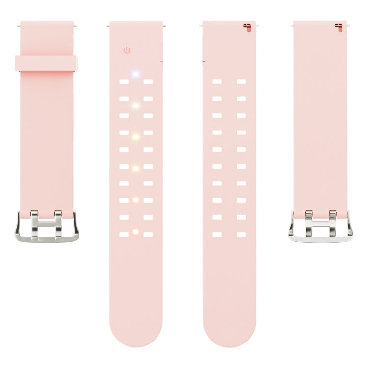 For Apple Watch Series 9 41mm Luminous Colorful Light Silicone Watch Band(Pink) - Watch Bands by PMC Jewellery | Online Shopping South Africa | PMC Jewellery