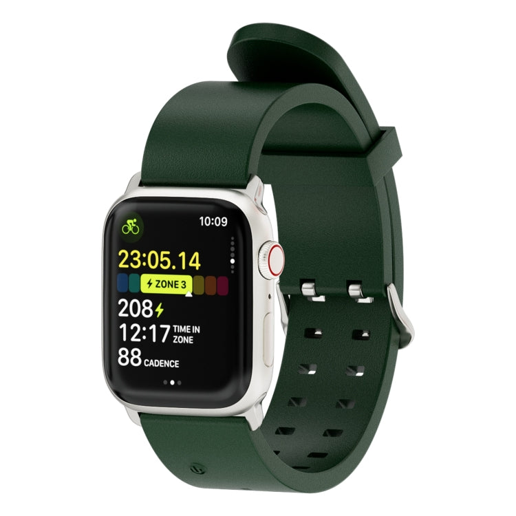 For Apple Watch SE 44mm Luminous Colorful Light Silicone Watch Band(Green) - Watch Bands by PMC TechLife | Online Shopping South Africa | PMC TechLife