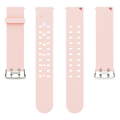 For Apple Watch Series 6 40mm Luminous Colorful Light Silicone Watch Band(Pink) - Watch Bands by PMC Jewellery | Online Shopping South Africa | PMC Jewellery