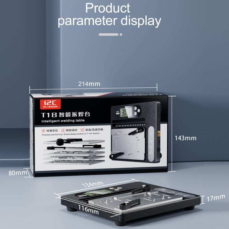 i2C T18 LCD Display PCB Motherboard Layered Desoldering Station With Glue Removal Module, US Plug - free shipping - PMC TechLife - Order now!