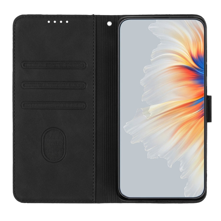 For Tecno Spark Go 2024 Heart Pattern Skin Feel Leather Phone Case(Black) - Tecno Cases by PMC Jewellery | Online Shopping South Africa | PMC Jewellery | Buy Now Pay Later Mobicred
