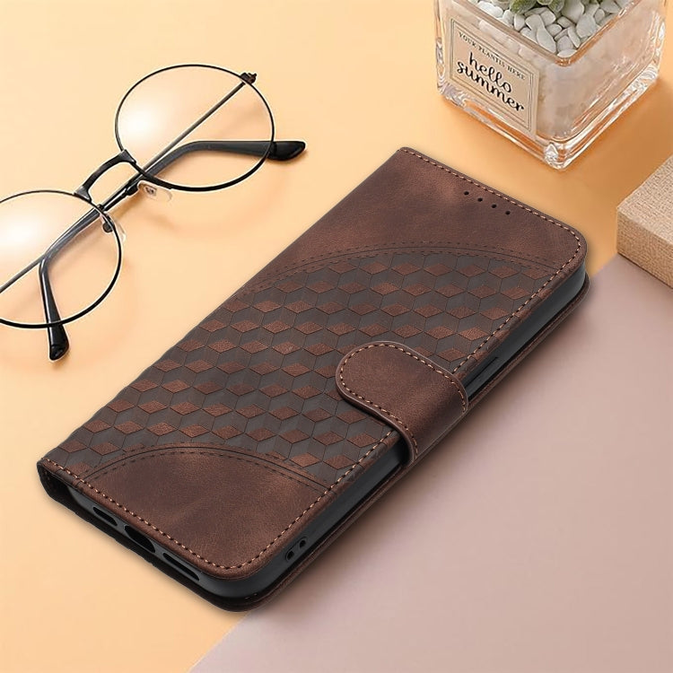 For Tecno Spark Go 2024 YX0060 Elephant Head Embossed Phone Leather Case with Lanyard(Coffee) - Tecno Cases by PMC Jewellery | Online Shopping South Africa | PMC Jewellery | Buy Now Pay Later Mobicred