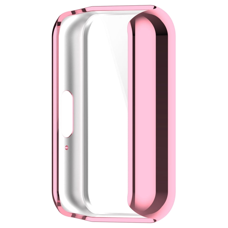 For Samsung Galaxy Fit 3 Full Coverage TPU Electroplated Watch Protective Case(Pink) - Watch Cases by PMC TechLife | Online Shopping South Africa | PMC TechLife