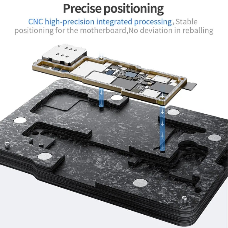 Qianli Magnetic Middle Layer BGA Reballing Platform For iPhone 15 Series - BGA Stencils by QIANLI | Online Shopping South Africa | PMC Jewellery