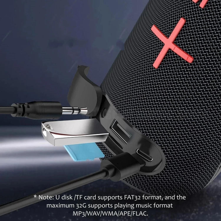 T&G TG-384 Mini Portable Bluetooth Speaker Support TF / U-disk / RGB Light(Cyan) - free shipping - PMC Jewellery - Order now!