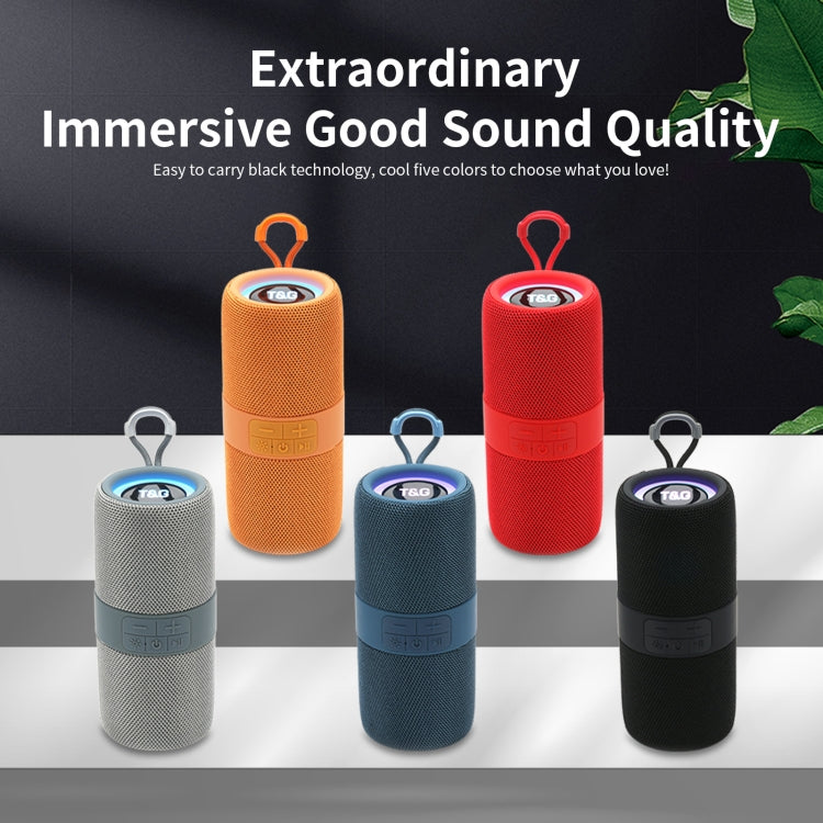 T&G TG-671 Portable Wireless 3D Stereo Subwoofer Speaker with FM/USB/LED(Blue) - free shipping - PMC Jewellery - Order now!