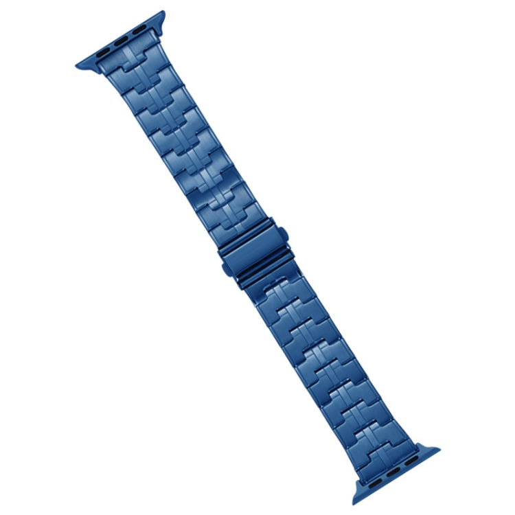 For Apple Watch Series 2 42mm Stainless Steel Watch Band(Blue) - free shipping - PMC TechLife - Order now!