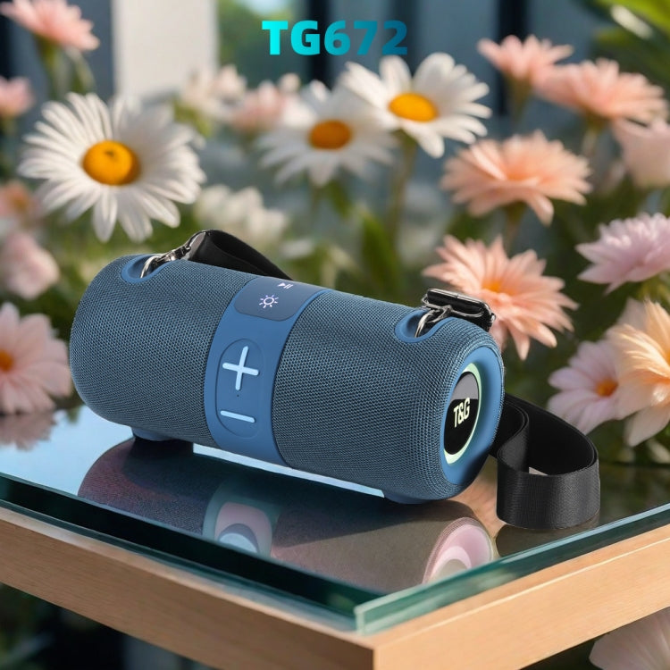 T&G TG-672 Outdoor Portable Subwoofer Bluetooth Speaker Support TF Card(Grey) - Desktop Speaker by T&G | Online Shopping South Africa | PMC Jewellery | Buy Now Pay Later Mobicred