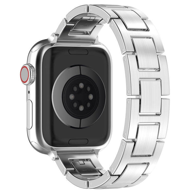 For Apple Watch 42mm H Slim Stainless Steel Watch Band(Silver) - free shipping - PMC TechLife - Order now!