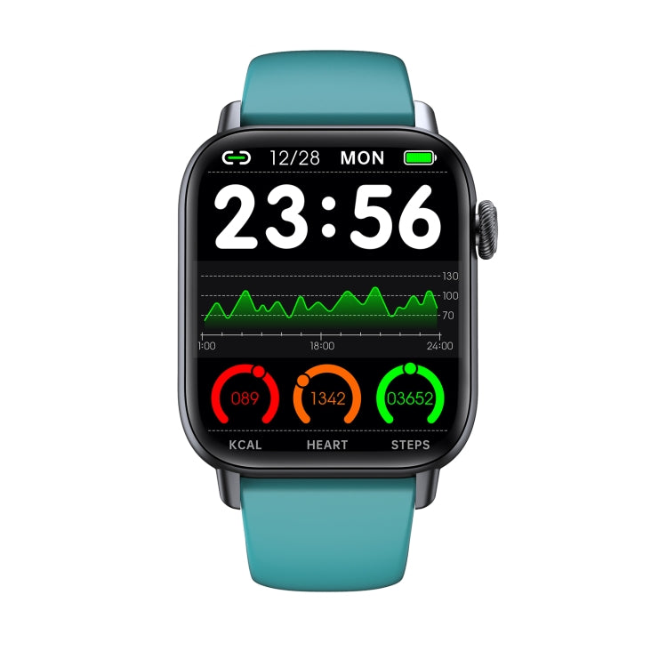 QS08 PRO 1.83 inch BT5.2 Smart Sport Watch, Support Sleep / Heart Rate / Blood Oxygen / Temperature / Blood Pressure Health Monitor(Black+Green) - Smart Watches by PMC Jewellery | Online Shopping South Africa | PMC Jewellery