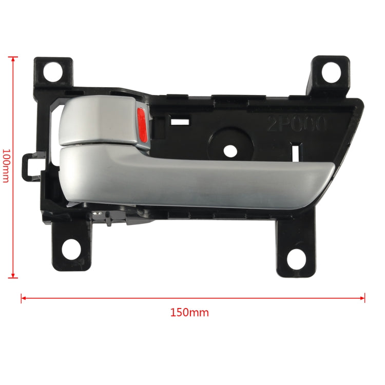 Car Left Inside Door Handle for Kia Sorento 2013-2014 82610-2P500(Black + Silver) - Door Handles by PMC TechLife | Online Shopping South Africa | PMC TechLife | Buy Now Pay Later Mobicred