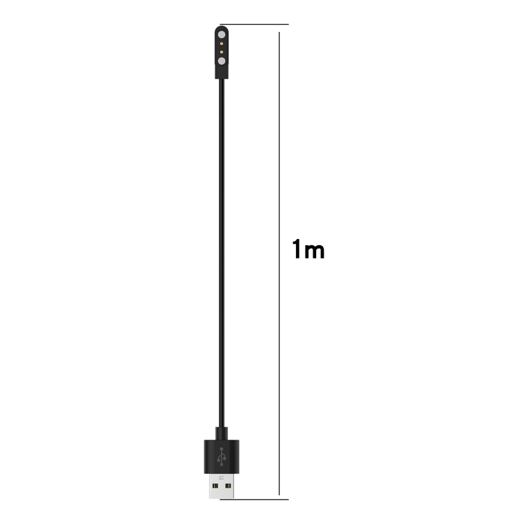 For OnePlus Nord Watch Smart Watch Magnetic Charging Cable, Length:1m(Black) - Charger by PMC TechLife | Online Shopping South Africa | PMC TechLife | Buy Now Pay Later Mobicred