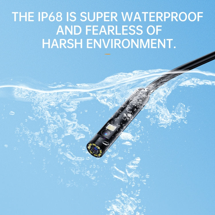 AN112 8mm Double Lenses HD Industry Endoscope Type-C + Micro USB + 8 Pin Connection, Length:2m Soft Tube -  by PMC TechLife | Online Shopping South Africa | PMC TechLife | Buy Now Pay Later Mobicred