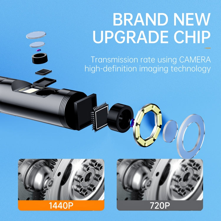 AN112 8mm Double Lenses HD Industry Endoscope Type-C + Micro USB + 8 Pin Connection, Length:5m Soft Tube -  by PMC TechLife | Online Shopping South Africa | PMC TechLife | Buy Now Pay Later Mobicred