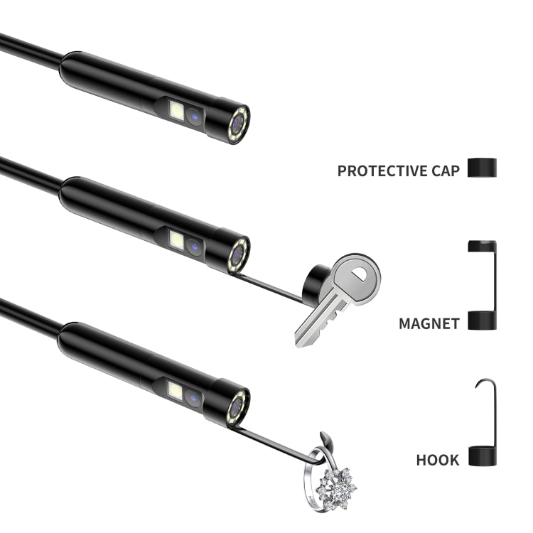 AN112 8mm Double Lenses HD Industry Endoscope Type-C + Micro USB + 8 Pin Connection, Length:5m Soft Tube -  by PMC TechLife | Online Shopping South Africa | PMC TechLife | Buy Now Pay Later Mobicred