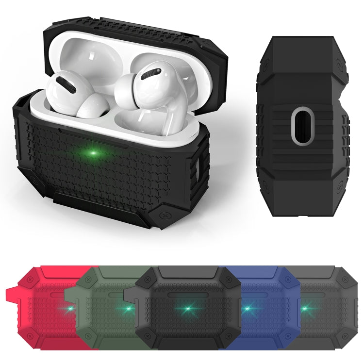 For AirPods 3 Wireless Earphones Shockproof Armor Protective Case(Dark Green) - For AirPods 3 by PMC Jewellery | Online Shopping South Africa | PMC Jewellery | Buy Now Pay Later Mobicred