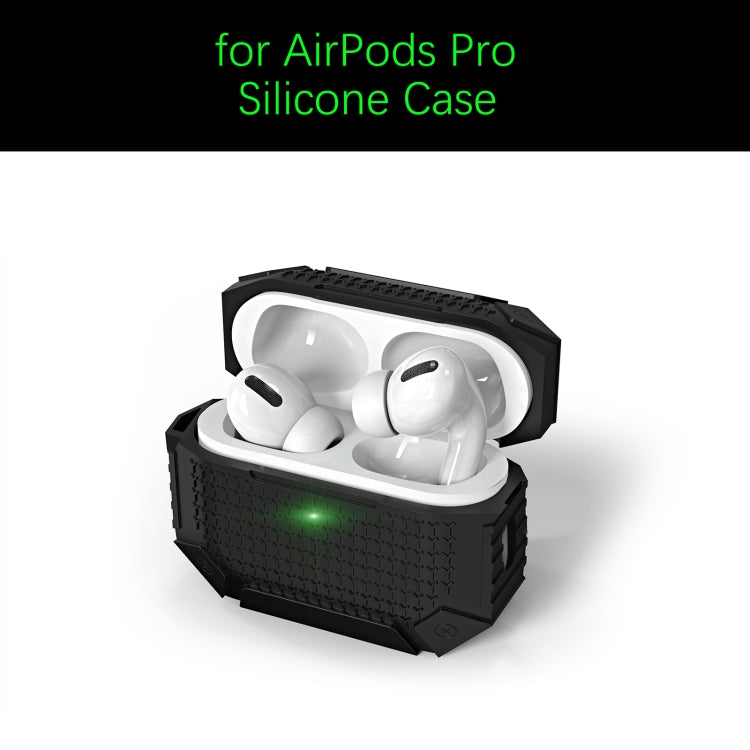 For AirPods Pro 2 Wireless Earphones Shockproof Armor Protective Case(Grey) - For AirPods Pro 2 by PMC Jewellery | Online Shopping South Africa | PMC Jewellery | Buy Now Pay Later Mobicred