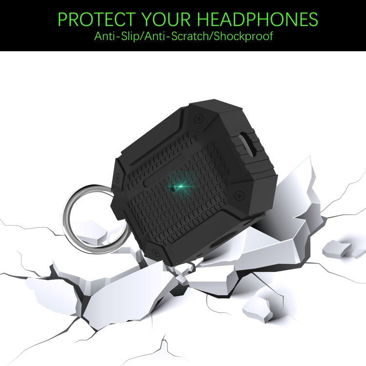 For AirPods 3 Wireless Earphones Shockproof Armor Protective Case(Blue) - For AirPods 3 by PMC Jewellery | Online Shopping South Africa | PMC Jewellery | Buy Now Pay Later Mobicred