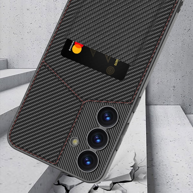 For Samsung Galaxy S25 5G GKK Rotor Bracket Recessed Card Bag Full Coverage Phone Case(Grey) - free shipping - PMC Jewellery - Order now!