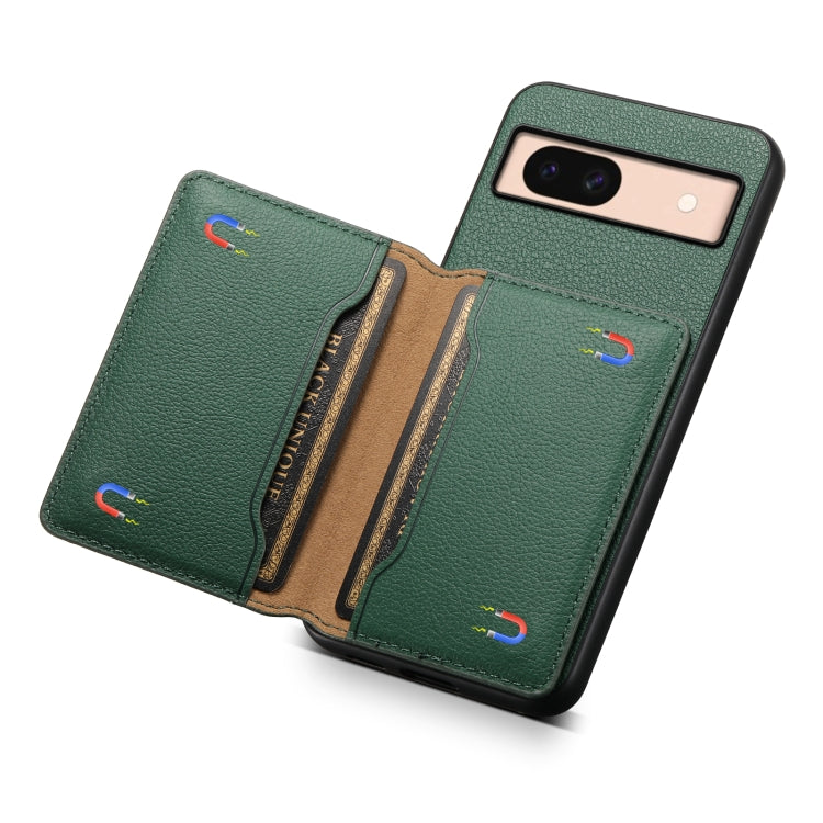 For Google Pixel 8a Calf Texture Card Bag Design Full Coverage Phone Case(Green) - free shipping - PMC TechLife - Order now!