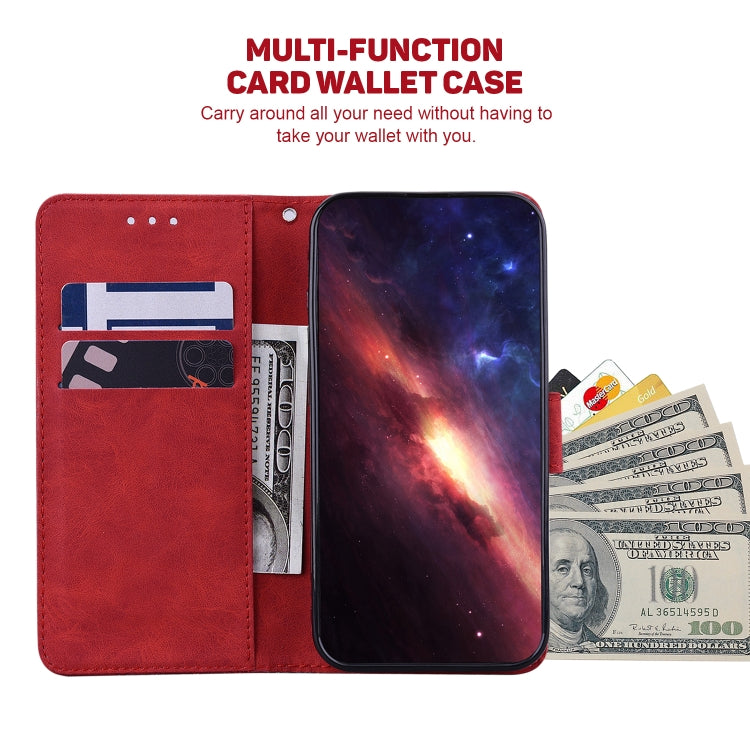 For Google Pixel 9 Geometric Embossed Leather Phone Case(Red) - free shipping - PMC TechLife - Order now!