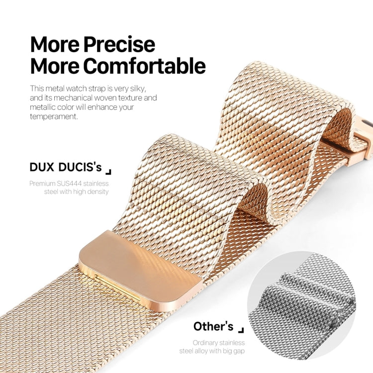 For Apple Watch SE 2023 44mm DUX DUCIS Milanese Pro Series Stainless Steel Watch Band(Gold) - Watch Bands by DUX DUCIS | Online Shopping South Africa | PMC Jewellery