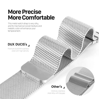 For Apple Watch SE 2023 40mm DUX DUCIS Milanese Pro Series Stainless Steel Watch Band(Silver) - Watch Bands by DUX DUCIS | Online Shopping South Africa | PMC Jewellery