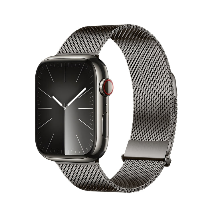 For Apple Watch Series 9 45mm DUX DUCIS Milanese Pro Series Stainless Steel Watch Band(Graphite) - Watch Bands by DUX DUCIS | Online Shopping South Africa | PMC Jewellery