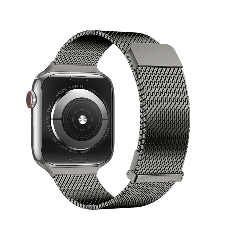 For Apple Watch Series 9 41mm DUX DUCIS Milanese Pro Series Stainless Steel Watch Band(Graphite) - Watch Bands by DUX DUCIS | Online Shopping South Africa | PMC Jewellery