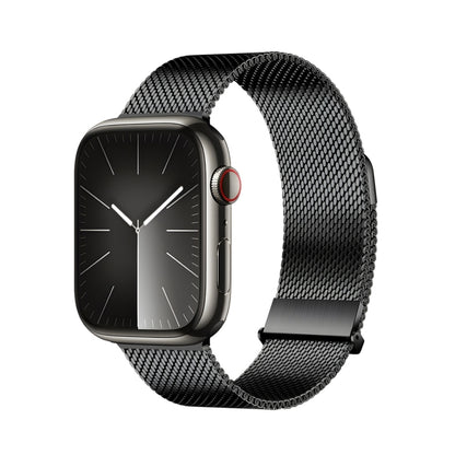 For Apple Watch Series 8 45mm DUX DUCIS Milanese Pro Series Stainless Steel Watch Band(Black) - Watch Bands by DUX DUCIS | Online Shopping South Africa | PMC Jewellery