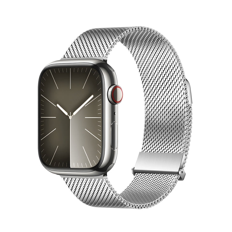 For Apple Watch Series 3 38mm DUX DUCIS Milanese Pro Series Stainless Steel Watch Band(Silver) - Watch Bands by DUX DUCIS | Online Shopping South Africa | PMC Jewellery