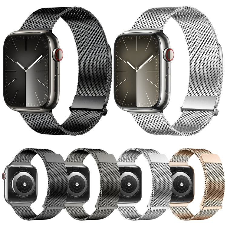 For Apple Watch SE 44mm DUX DUCIS Milanese Pro Series Stainless Steel Watch Band(Graphite) - Watch Bands by DUX DUCIS | Online Shopping South Africa | PMC Jewellery