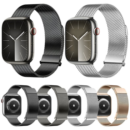 For Apple Watch Series 7 41mm DUX DUCIS Milanese Pro Series Stainless Steel Watch Band(Black) - Watch Bands by DUX DUCIS | Online Shopping South Africa | PMC Jewellery