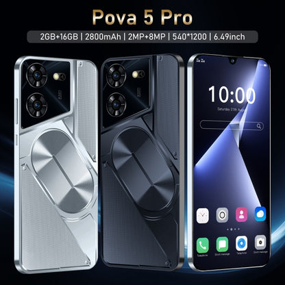 Pova 5 Pro / X15, 2GB+16GB, 6.49 inch Face Identification Android 8.1 MTK6580A Quad Core, Network: 3G, Dual SIM(Black) -  by PMC Jewellery | Online Shopping South Africa | PMC Jewellery