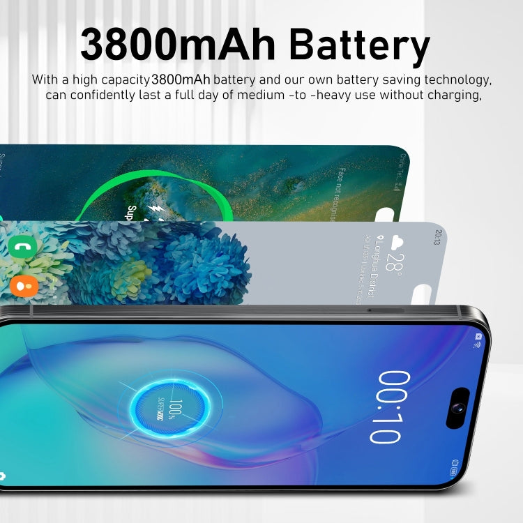 i15 Pro Max / VD1, 3GB+32GB, 6.79 inch Screen, Face Identification, Android 8.1 MTK6753 Octa Core, Network: 4G, Dual SIM(Blue) -  by PMC Jewellery | Online Shopping South Africa | PMC Jewellery