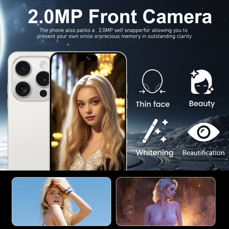 i15 Pro Max / VD1, 3GB+32GB, 6.79 inch Screen, Face Identification, Android 8.1 MTK6753 Octa Core, Network: 4G, Dual SIM(Black) -  by PMC TechLife | Online Shopping South Africa | PMC TechLife