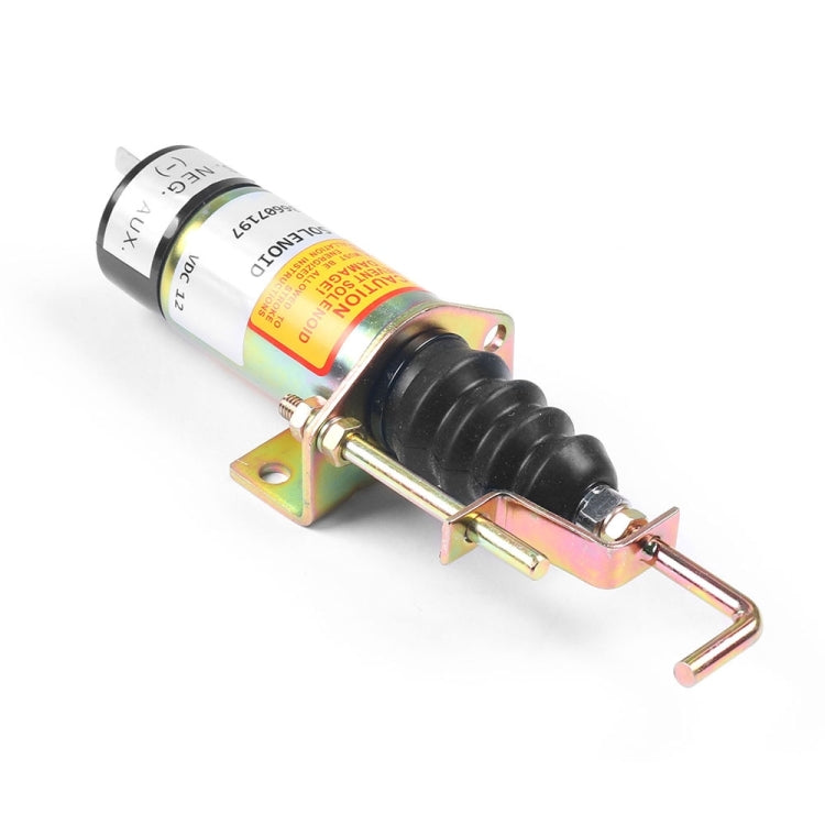 Lister Petter 24V Engine Flameout Solenoid Valve with Magnetic 366-07198(Black) - Engine Fittings by PMC TechLife | Online Shopping South Africa | PMC TechLife | Buy Now Pay Later Mobicred