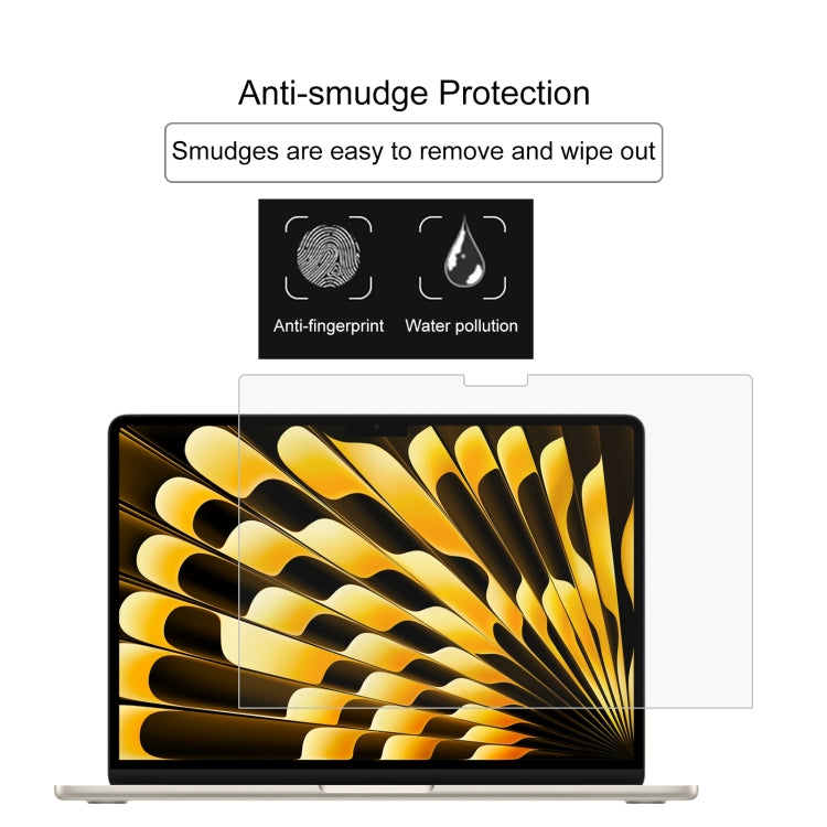 For Macbook Air 13 2024 2pcs 0.26mm 9H Surface Hardness Explosion-proof Tempered Glass Film - Screen Protectors by PMC TechLife | Online Shopping South Africa | PMC TechLife | Buy Now Pay Later Mobicred