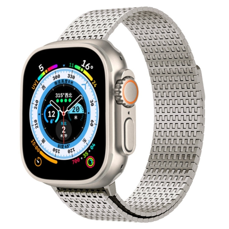 For Apple Watch Series 9 41mm Milanese Loop Magnetic Clasp Stainless Steel Watch Band(Titanium Gold) - Watch Bands by PMC Jewellery | Online Shopping South Africa | PMC Jewellery